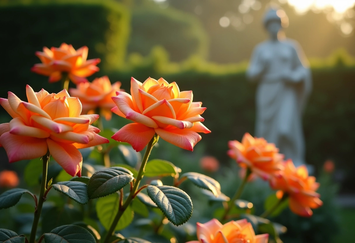 roses orangées